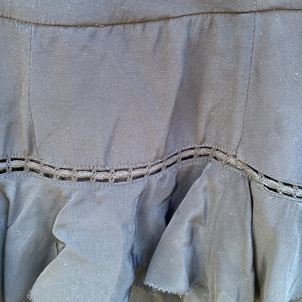Something Navy Ruffle/Tiered Hi-lo Skirt - Picture 2 of 6
